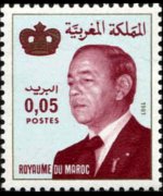 Marocco 1981 - serie Re Hassan II: 0,05 d