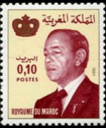 Marocco 1981 - serie Re Hassan II: 0,10 d