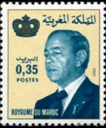 Marocco 1981 - serie Re Hassan II: 0,35 d