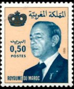 Marocco 1981 - serie Re Hassan II: 0,50 d