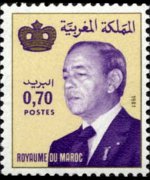 Marocco 1981 - serie Re Hassan II: 0,70 d