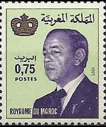 Marocco 1981 - serie Re Hassan II: 0,75 d