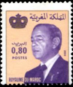 Marocco 1981 - serie Re Hassan II: 0,80 d
