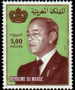 Marocco 1981 - serie Re Hassan II: 5 d