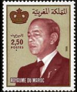 Morocco 1981 - set King Hassan II: 2,50 d