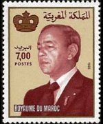 Marocco 1981 - serie Re Hassan II: 7 d