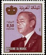 Marocco 1981 - serie Re Hassan II: 8,50 d