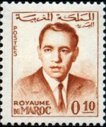 Marocco 1962 - serie Re Hassan II: 0,10 d