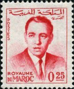 Marocco 1962 - serie Re Hassan II: 0,25 d