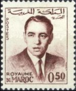 Marocco 1962 - serie Re Hassan II: 0,50 d