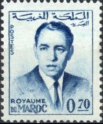 Marocco 1962 - serie Re Hassan II: 0,70 d