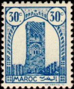 Marocco 1943 - serie Torre di Hassan: 30 c