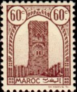 Marocco 1943 - serie Torre di Hassan: 60 c
