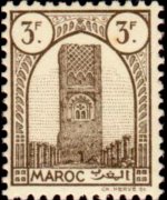 Marocco 1943 - serie Torre di Hassan: 3 fr
