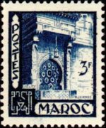 Marocco 1949 - serie Vedute cittadine: 3 fr