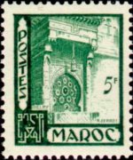 Marocco 1949 - serie Vedute cittadine: 5 fr