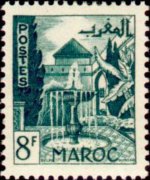 Marocco 1949 - serie Vedute cittadine: 8 fr