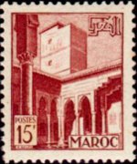 Marocco 1949 - serie Vedute cittadine: 15 fr