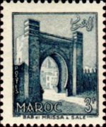 Marocco 1955 - serie Vedute: 3 fr