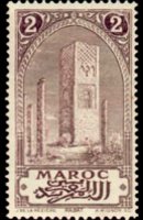Marocco 1917 - serie Monumenti: 2 c
