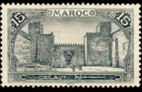 Marocco 1917 - serie Monumenti: 15 c