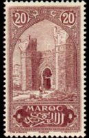 Marocco 1917 - serie Monumenti: 20 c