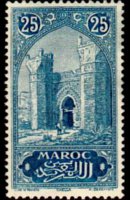 Marocco 1917 - serie Monumenti: 25 c