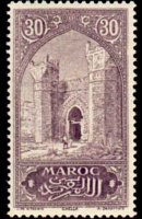 Marocco 1917 - serie Monumenti: 30 c
