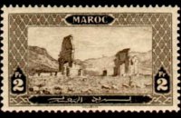 Morocco 1917 - set Monuments: 2 fr