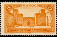 Morocco 1923 - set Monuments: 5 c