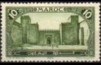 Morocco 1923 - set Monuments: 10 c
