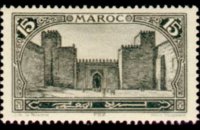 Morocco 1923 - set Monuments: 15 c