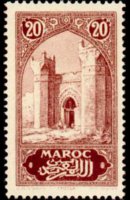Morocco 1923 - set Monuments: 20 c