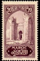 Marocco 1923 - serie Monumenti: 20 c