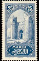 Marocco 1923 - serie Monumenti: 25 c