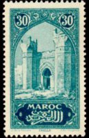 Marocco 1923 - serie Monumenti: 30 c