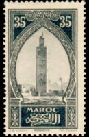 Marocco 1923 - serie Monumenti: 35 c