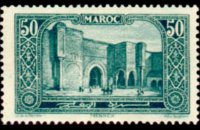 Marocco 1923 - serie Monumenti: 50 c