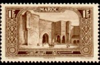 Marocco 1923 - serie Monumenti: 1 fr