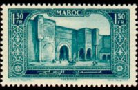 Morocco 1923 - set Monuments: 1,50 fr