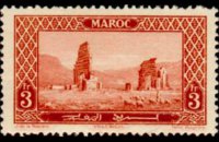Marocco 1923 - serie Monumenti: 3 fr