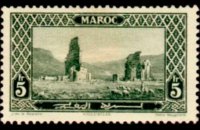 Morocco 1923 - set Monuments: 5 fr