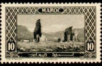 Morocco 1923 - set Monuments: 10 fr