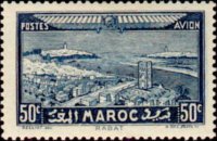 Morocco 1933 - set City views: 50 c