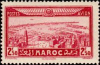 Marocco 1933 - serie Vedute cittadine: 2,50 fr