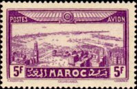 Morocco 1933 - set City views: 5 fr