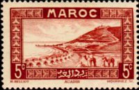 Morocco 1933 - set Views: 5 c
