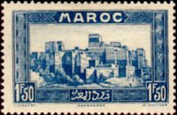 Morocco 1933 - set Views: 1,50 fr