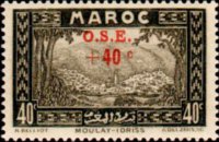 Morocco 1933 - set Views: 40 c + 40 c