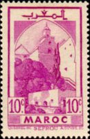 Marocco 1939 - serie Paesaggi e monumenti: 10 c